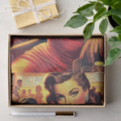  Glamour Meisje Rode Jurk Tissuepapier (Geschenk)