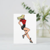  glamour-meisje Volgende deur, blond Blombshell Briefkaart (Staand voorkant)