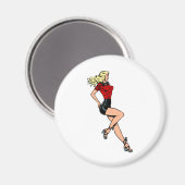  glamour-meisje Volgende deur, blond Blombshell Magneet (Voorkant / Achterkant)