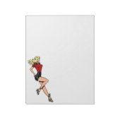glamour-meisje Volgende deur, blond Blombshell Notitieblok (Linkerzijde)
