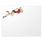 glamour-meisje Volgende deur, blond Blombshell Notitieblok (Voorkant)