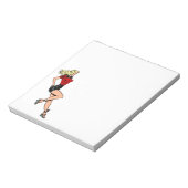 glamour-meisje Volgende deur, blond Blombshell Notitieblok (Linkerzijde)