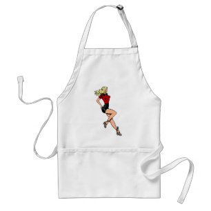  glamour-meisje Volgende deur, blond Blombshell Standaard Schort