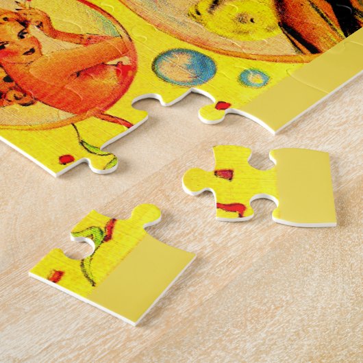 Glamour meisjes uit de jaren veertig legpuzzel (Zijkant)