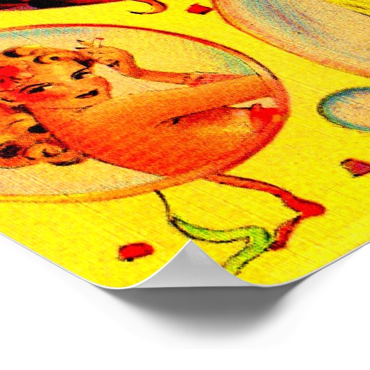 Glamour meisjes uit de jaren veertig poster (Hoek)