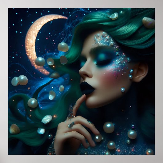 Glamour mode luxe fantasie sprookjesachtige foto poster (Voorkant)