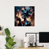 Glamour mode luxe fantasie sprookjesachtige foto poster (Thuiskantoor)