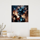 Glamour mode luxe fantasie sprookjesachtige foto poster (Keuken)