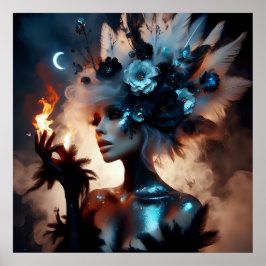 Glamour mode luxe fantasie sprookjesachtige foto poster