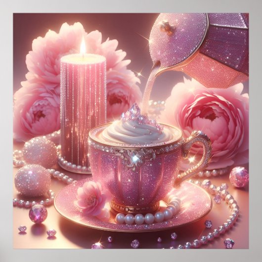 Glamour mode luxe lifestyle foto poster (Voorkant)