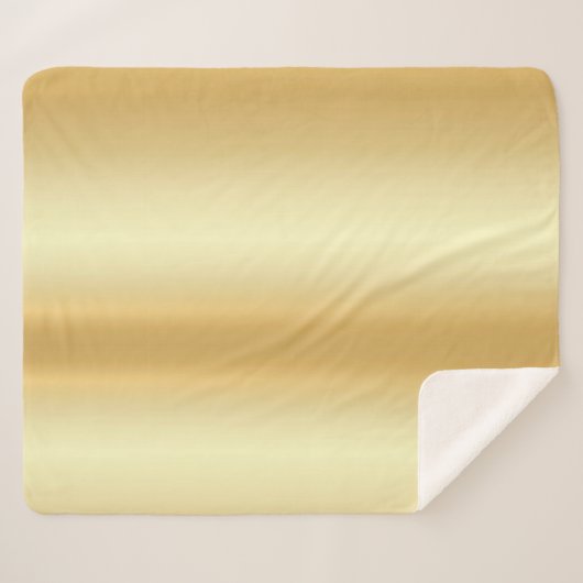 Glamour Modern Custom Faux Gold Blank Sjabloon Sherpa Deken (Voorkant (horizontaal))