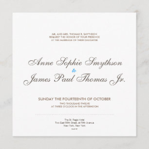  Glamour Modern Huwelijksuitnodiging Kaart