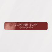 Glamour Modern Lipstick Lip Gloss Red Maroon Label (Design 1)