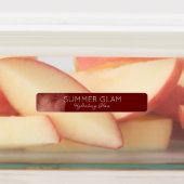 Glamour Modern Lipstick Lip Gloss Red Maroon Label (Aangebracht)