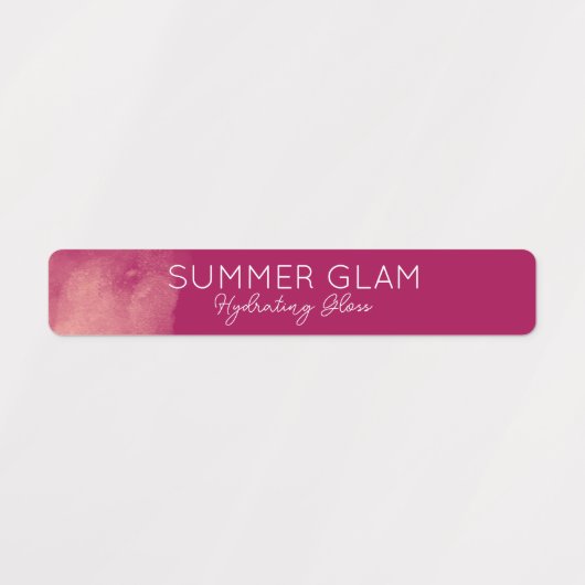 Glamour Moderne Lipstick Lip Gloss Roze Label (Design 1)