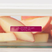 Glamour Moderne Lipstick Lip Gloss Roze Label (Aangebracht)