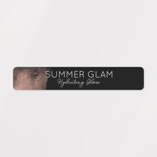 Glamour Moderne Lipstick Lip Gloss Zwart Label (Design 1)
