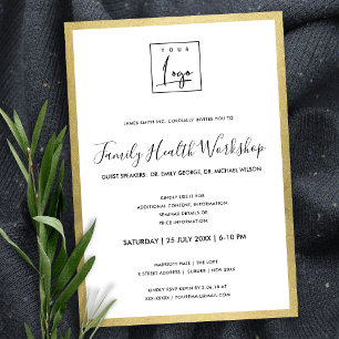 GLAMOUR NEP GOUDE FOLIE UW LOGO WORKSHOP GALA EVEN KAART