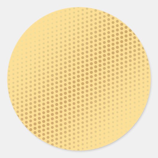 Glamour Nepgoud Lege Sjabloon Modern Chique Ronde Sticker (Voorkant)