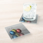 Glamour Paaseieren - Glas Onderzetter (Schuin)