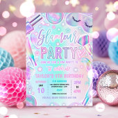 Glamour Party Pastel Spa Make-up Pamper Verjaardag Kaart