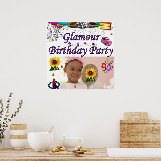 Glamour Party Poster Matte (Keuken)