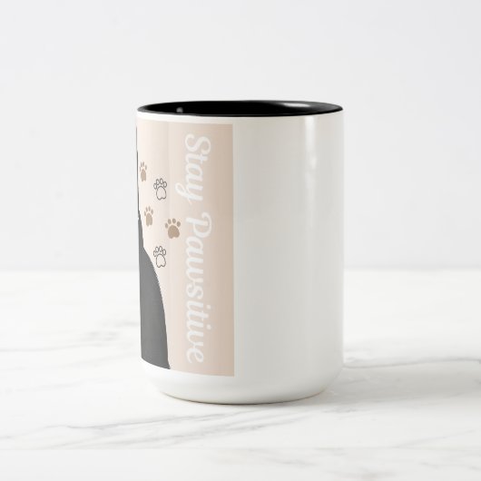 Glamour Paws Design mok Zwarte kat (Center)