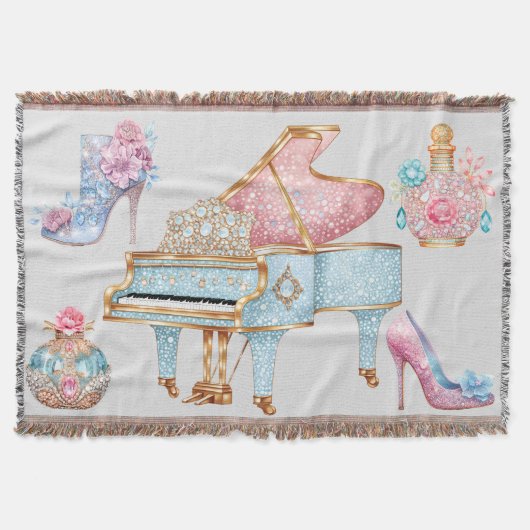 Glamour Piano Deken (Voorkant)