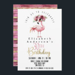 Glamour Pink Flamingo 30e verjaardag Kaart<br><div class="desc">Glamour Pink Flamingo 30e verjaardag uitnodiging voor vrouwen. U kunt de voorbeeldtekst eenvoudig naar uw eigen tekst wijzigen door op Personaliseren te klikken. Klik op Personaliseren/bewerken met het ontwerpgereedschap om het lettertype,  de tekenkleur of de tekengrootte te wijzigen of om de tekst of ontwerpelementen toe te voegen/te verwijderen/te wijzigen.</div>