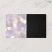 Glamour Pink Glitter Eye Lash | Bokeh Visitekaartje (Achterkant)