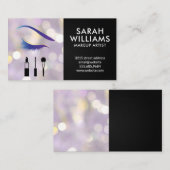 Glamour Pink Glitter Eye Lash | Bokeh Visitekaartje (Voorkant / Achterkant)