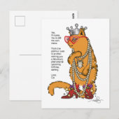 Glamour Poes Ansichtkaart Briefkaart (Voorkant / Achterkant)