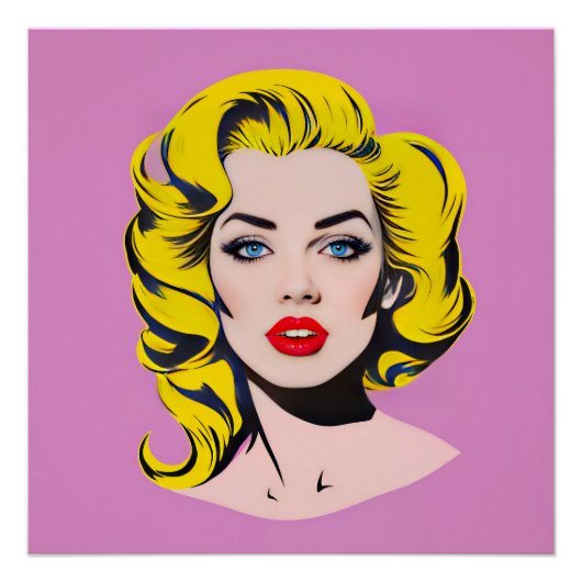 Glamour pop art perfect poster (Voorkant)