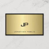 Glamour Professional voor zwart-wit en goudmonogra Visitekaartje (Voorkant)