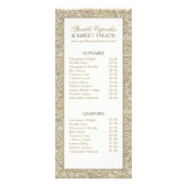 Glamour-rackkaart voor glitter reclamekaart (Achterkant)