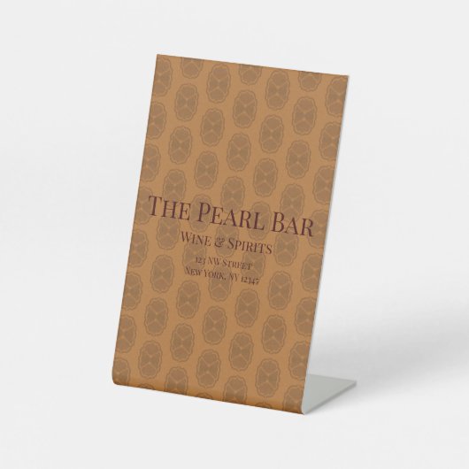 Glamour Reclamebord Met Voetstuk (Voorkant)