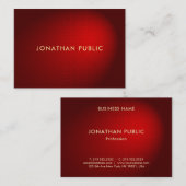 Glamour Red Damask Elegante professionele Sjabloon Visitekaartje (Voorkant / Achterkant)