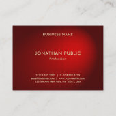 Glamour Red Damask Elegante professionele Sjabloon Visitekaartje (Achterkant)