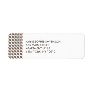  glamour retour adreslabel etiket