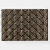 Glamour Roaring 20's Goud Groot 1920s Huwelijk Gastenboek (Achterkant)