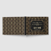Glamour Roaring 20's Goud Groot 1920s Huwelijk Gastenboek (Volledig)