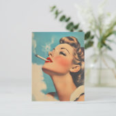 Glamour Roken Advertentie Briefkaart (Staand voorkant)