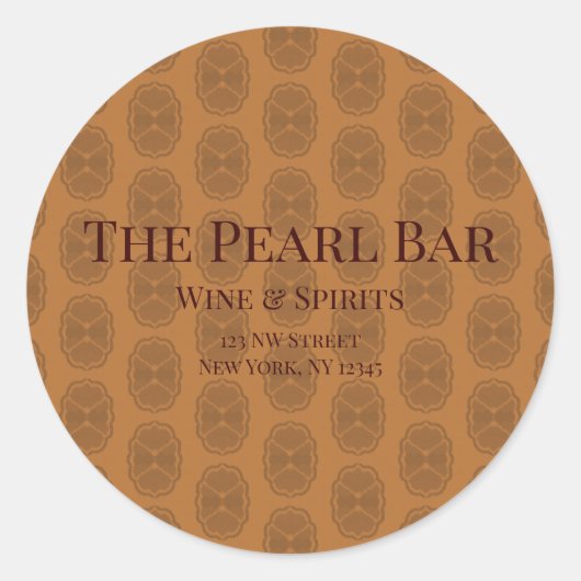 Glamour Ronde Sticker (Voorkant)