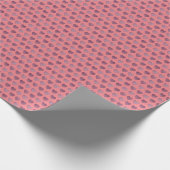 Glamour Roos Gold Hearts Faux Glitter Pattern Wrap Cadeaupapier (Hoek)