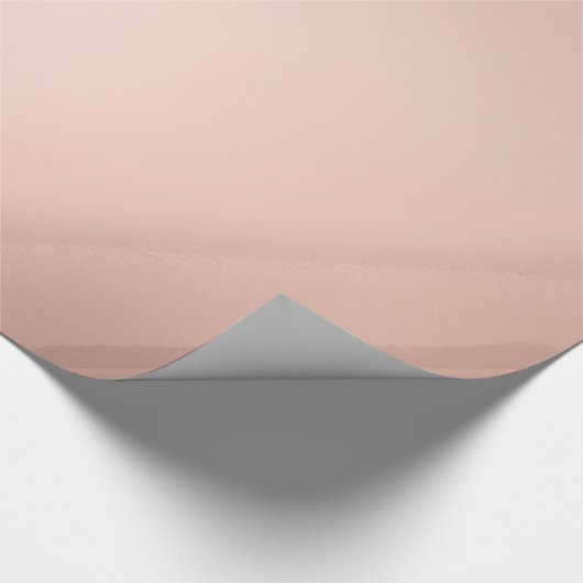 Glamour Roos Goud Metallic Look Glossy Gift Cadeaupapier (Hoek)