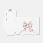 Glamour Rosegold Bow Afstuderen Bedankdoosjes (Uitgevouwen)