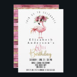 Glamour Roze Flamingo 60e verjaardag Kaart<br><div class="desc">Glamour Pink Flamingo 60e verjaardag uitnodiging voor vrouwen. U kunt de voorbeeldtekst eenvoudig naar uw eigen tekst wijzigen door op Personaliseren te klikken. Klik op Personaliseren/bewerken met het ontwerpgereedschap om het lettertype,  de tekenkleur of de tekengrootte te wijzigen of om de tekst of ontwerpelementen toe te voegen/te verwijderen/te wijzigen.</div>