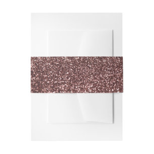 Glamour Roze Goud Glitter Afbeelding Trouwen Uitnodigingen Wikkel
