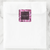Glamour Roze Luipaardprint Feest Favor Vierkante Sticker (Tas)