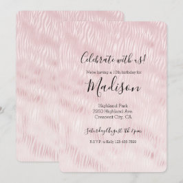 Glamour Roze Zebraprint voor Meisjes Kaart